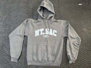 Champion Gray Hoodie Women’s Sm Mt. San Antonio College “Mt. SAC” Floral Design